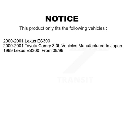 [Avant + Arrière] Kit de plaquette (céramique) de frein pour Toyota Camry Lexus ES300 KCX-100023