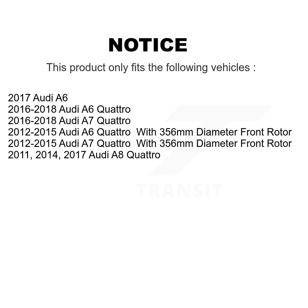[Avant + Arrière] Kit de plaquette (céramique) de frein pour Audi A6 Quattro A7 A8 KCX-100052