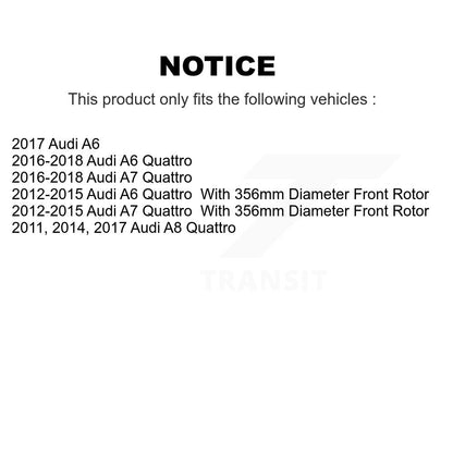 [Avant + Arrière] Kit de plaquette (céramique) de frein pour Audi A6 Quattro A7 A8 KCX-100052