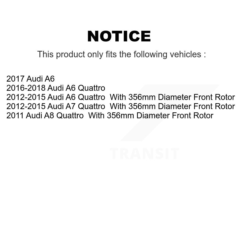 [Avant + Arrière] Kit de plaquette (céramique) de frein pour Audi A6 Quattro A7 A8 KCX-100052