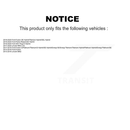 [Avant + Arrière] Kit de plaquette (céramique) de frein pour Ford Fusion Lincoln MKZ Police Responder Hybrid SSV Plug-In KCX-100068