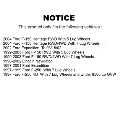 [Avant + Arrière] Kit de plaquette (céramique) de frein pour Ford F-150 Expedition F-250 HD Lincoln Navigator Heritage KCX-100081