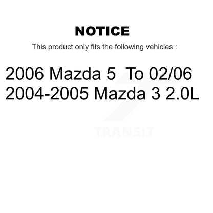 [Avant + Arrière] Kit de plaquette (céramique) de frein pour Mazda 3 5 KCX-100087