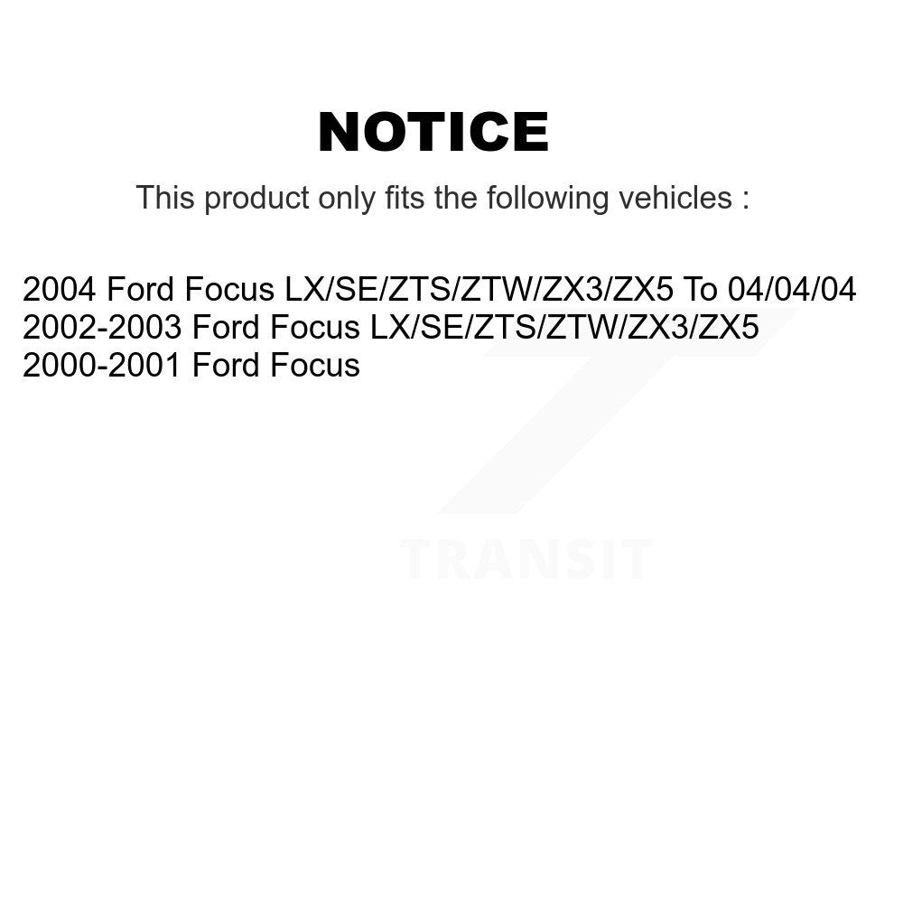 [Avant + Arrière] Kit de plaquette (céramique) de frein pour Ford Focus KCX-100093