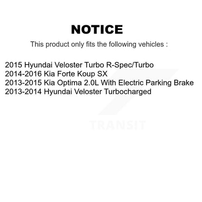 [Avant + Arrière] Kit de plaquette (céramique) de frein pour Kia Optima Hyundai Veloster Forte Koup KCX-100118