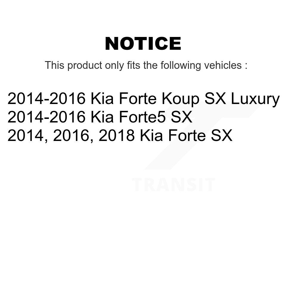 [Avant + Arrière] Kit de plaquette (céramique) de frein pour Kia Forte Forte5 Koup KCX-100122