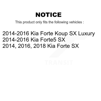 [Avant + Arrière] Kit de plaquette (céramique) de frein pour Kia Forte Forte5 Koup KCX-100122