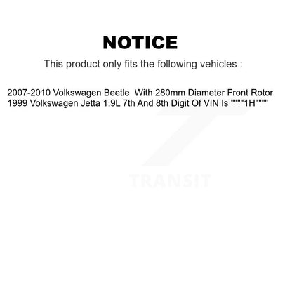 [Avant + Arrière] Kit de plaquette (céramique) de frein pour Volkswagen Beetle Jetta KCX-100165