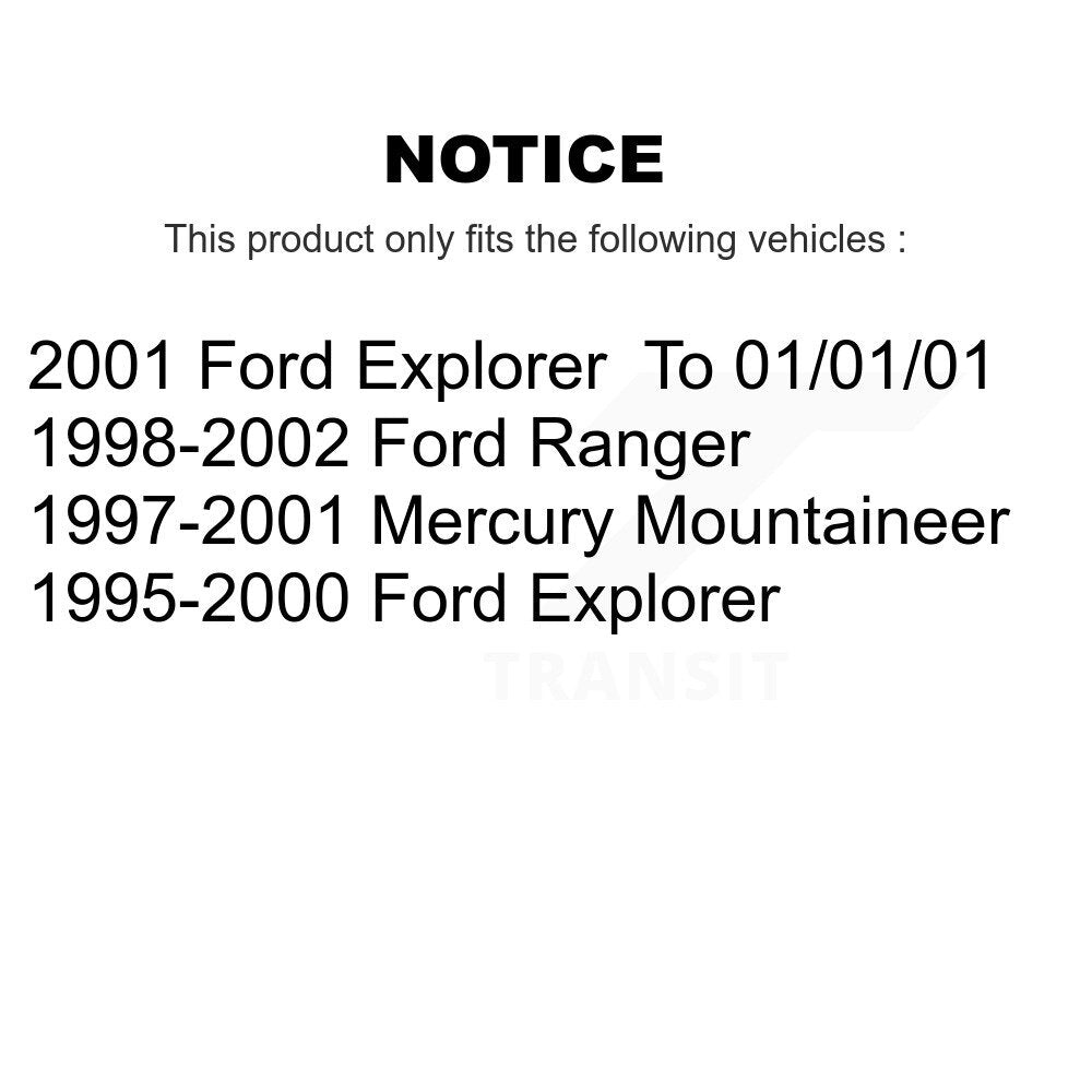[Avant + Arrière] Kit de plaquette (céramique) de frein pour Ford Ranger Explorer Mercury Mountaineer KCX-100169