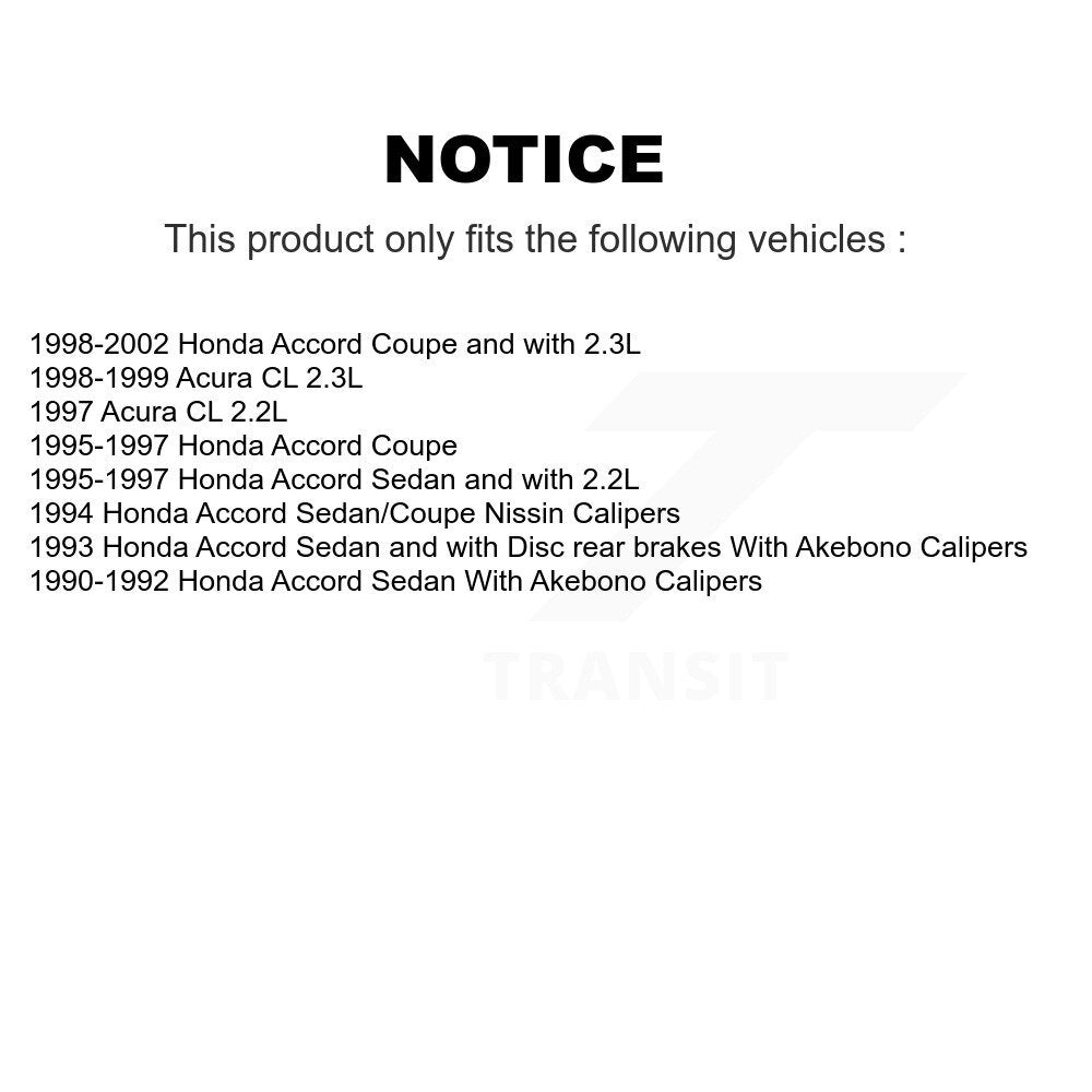 [Avant + Arrière] Kit de plaquette (céramique) de frein pour Honda Accord Acura CL KCX-100174