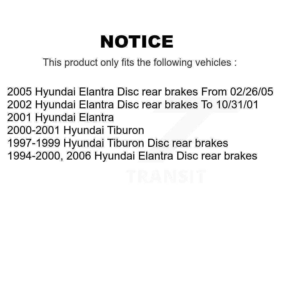 [Avant + Arrière] Kit de plaquette (céramique) de frein pour Hyundai Elantra Tiburon KCX-100187