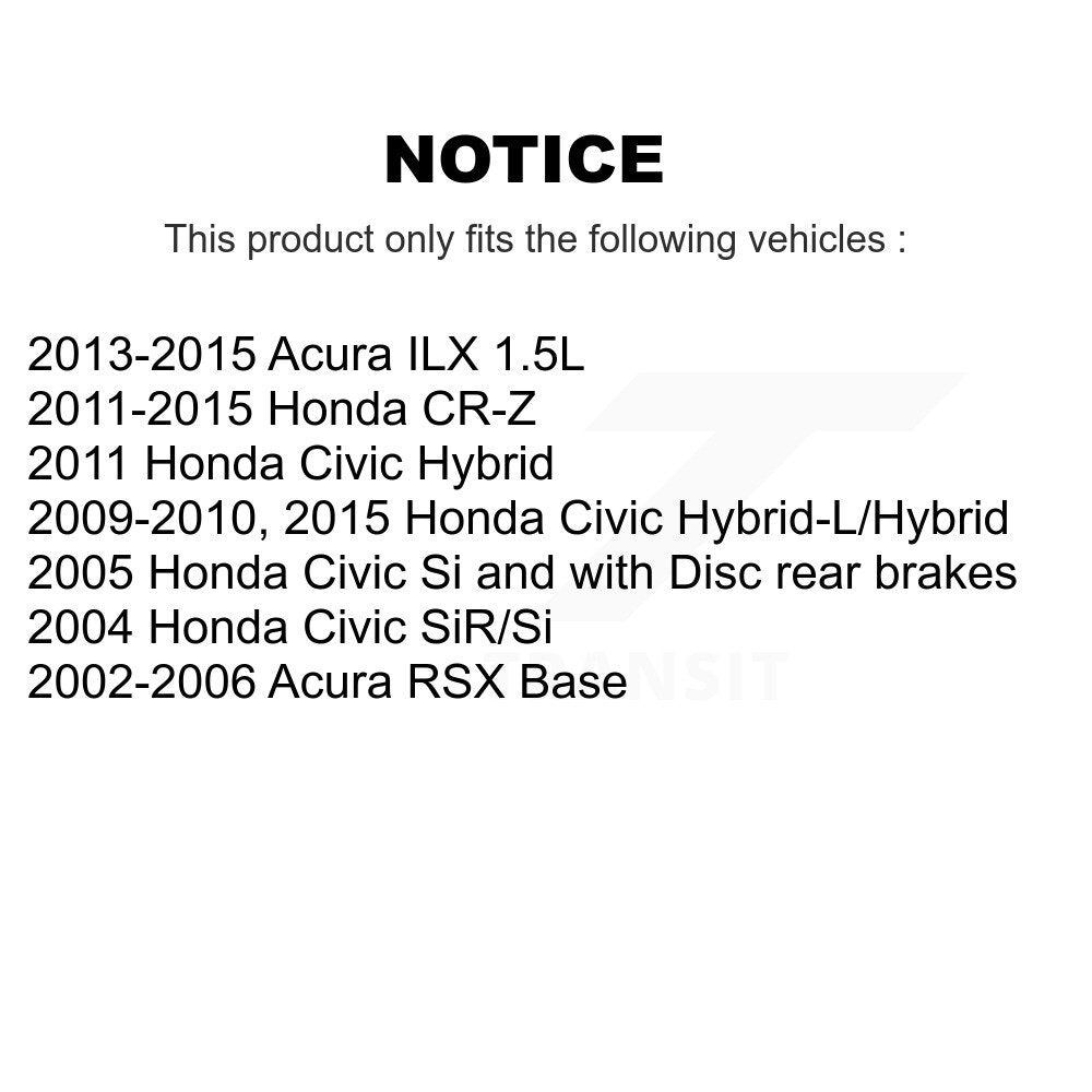 [Avant + Arrière] Kit de plaquette (céramique) de frein pour Honda Civic Acura RSX ILX CR-Z KCX-100205
