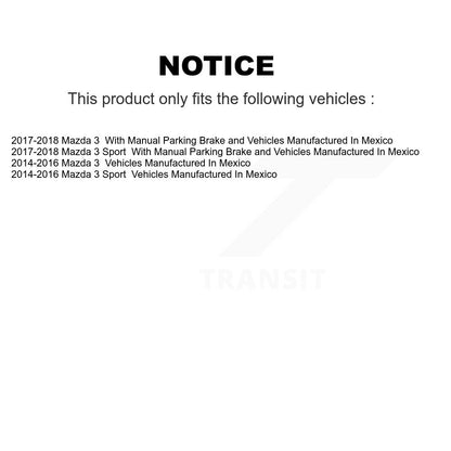 [Avant + Arrière] Kit de plaquette (céramique) de frein pour Mazda 3 Sport KCX-100252