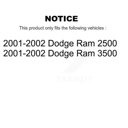 [Avant + Arrière] Kit de plaquette (céramique) de frein pour 2001-2002 Dodge Ram 2500 3500 KCX-100259