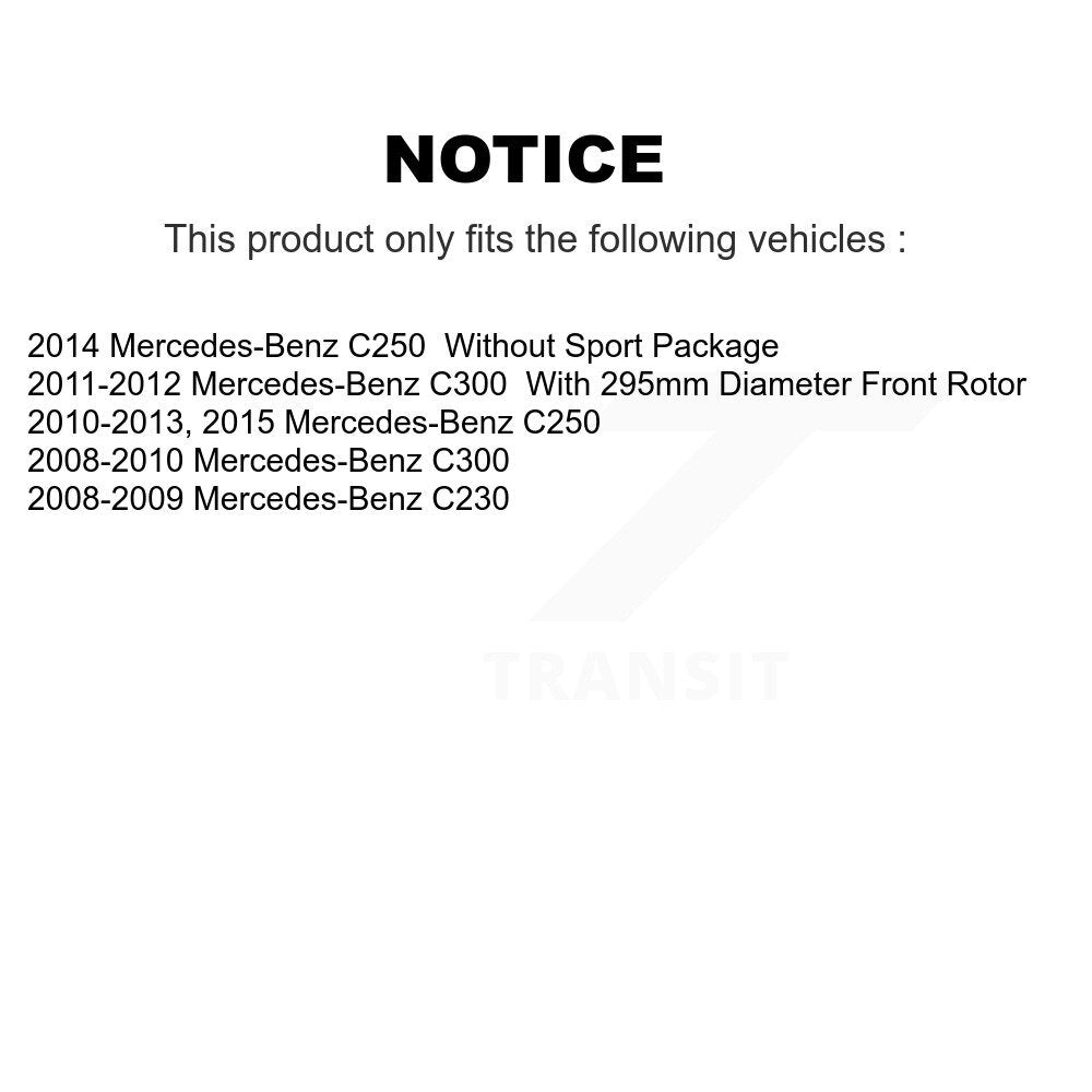 [Avant + Arrière] Kit de plaquette (céramique) de frein pour Mercedes-Benz C300 C250 C230 KCX-100262