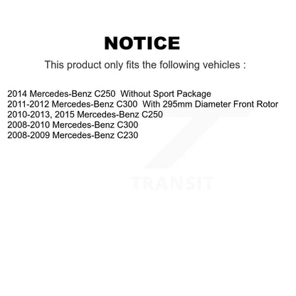 [Avant + Arrière] Kit de plaquette (céramique) de frein pour Mercedes-Benz C300 C250 C230 KCX-100262