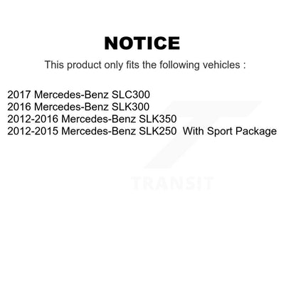 [Avant + Arrière] Kit de plaquette (céramique) de frein pour Mercedes-Benz SLK250 SLK350 SLK300 SLC300 KCX-100264