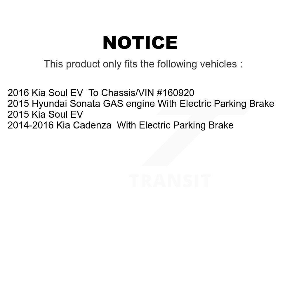 [Avant + Arrière] Kit de plaquette (céramique) de frein pour Hyundai Sonata Kia Cadenza Soul EV KCX-100266