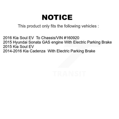 [Avant + Arrière] Kit de plaquette (céramique) de frein pour Hyundai Sonata Kia Cadenza Soul EV KCX-100266