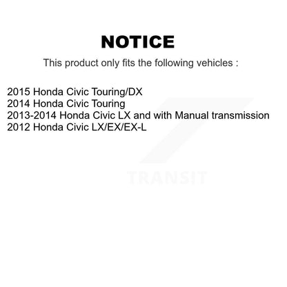[Avant + Arrière] Kit de plaquette (céramique) de frein pour Honda Civic KCX-100268