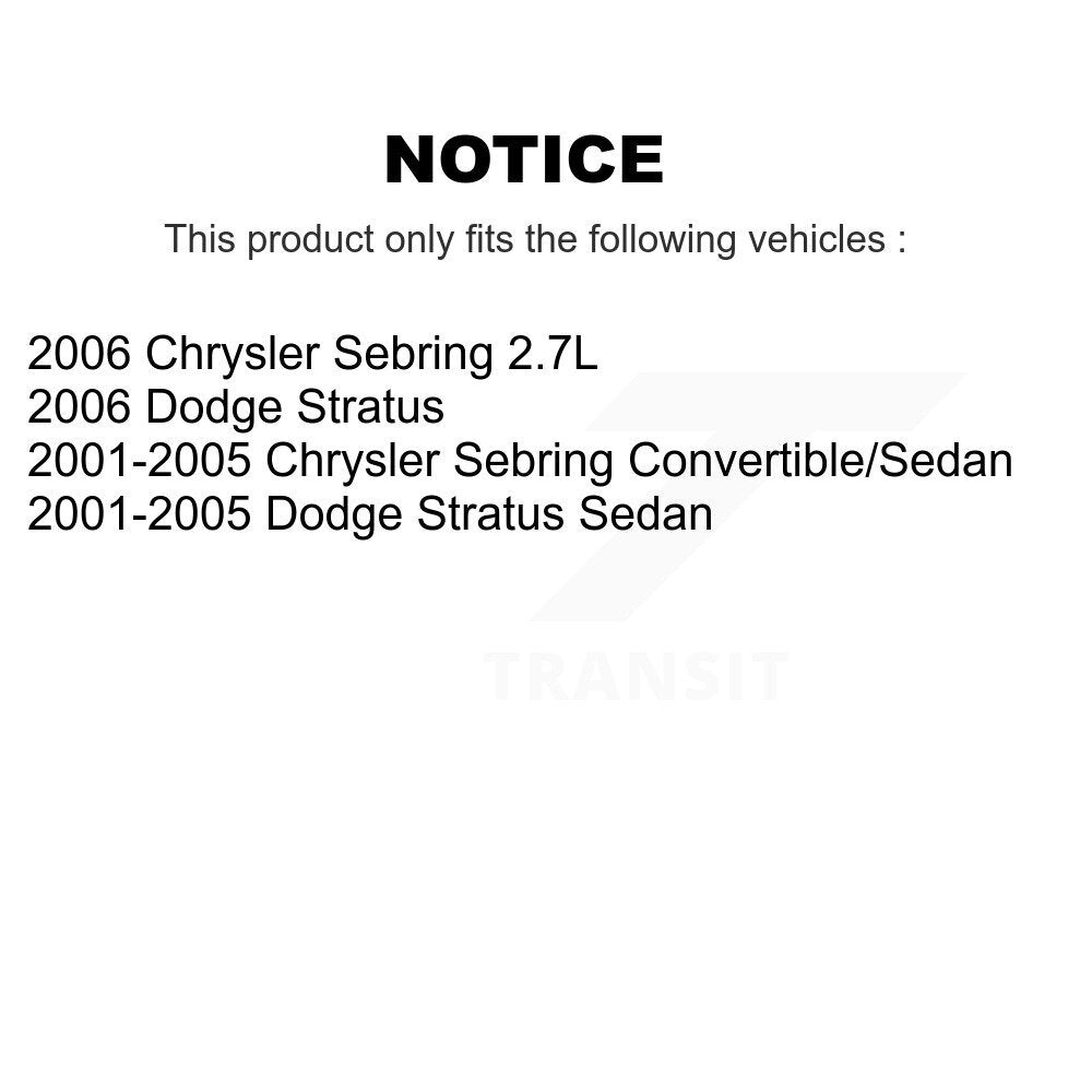 [Avant + Arrière] Kit de plaquette (céramique) de frein pour Chrysler Sebring Dodge Stratus KCX-100274