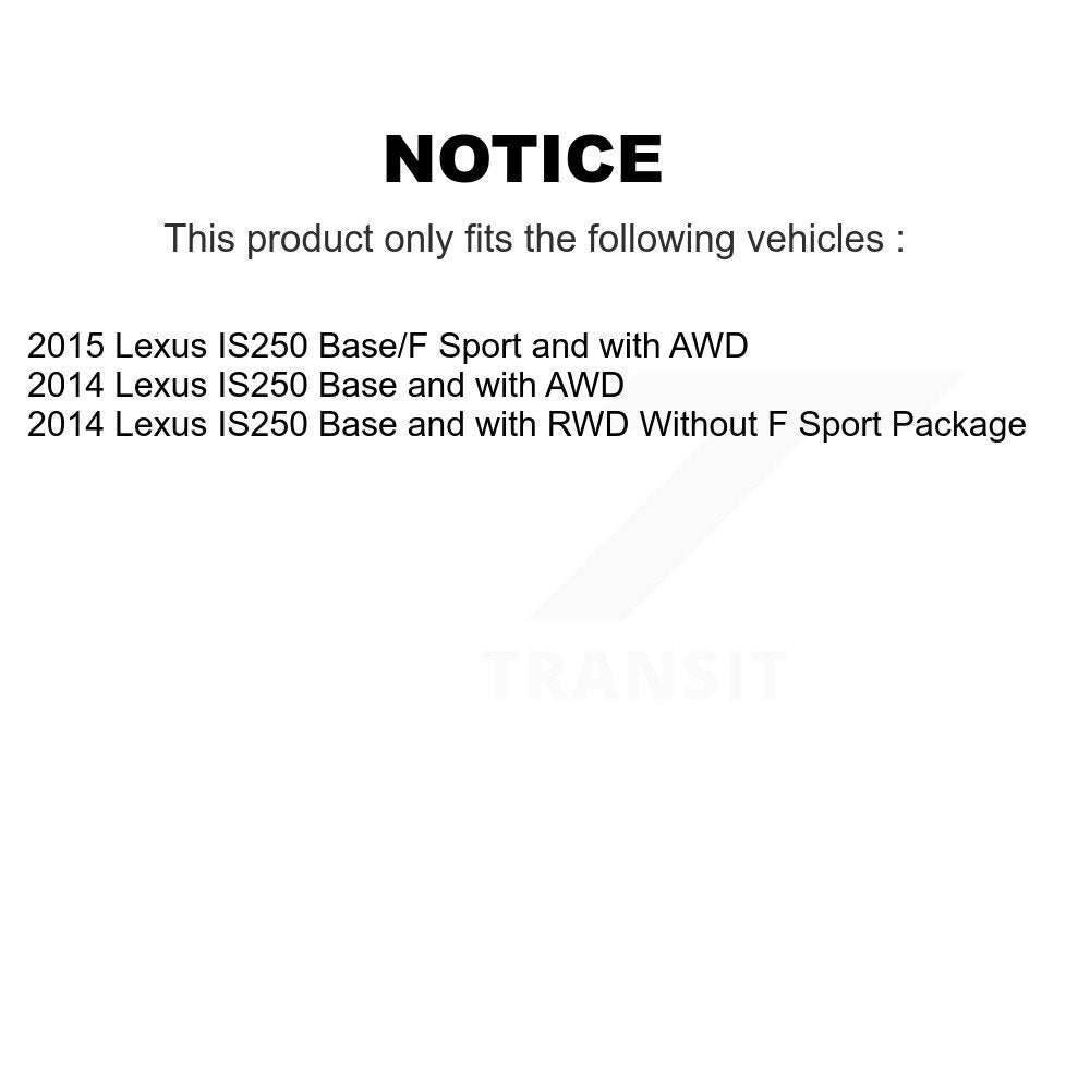 [Avant + Arrière] Kit de plaquette (céramique) de frein pour Lexus IS250 KCX-100287