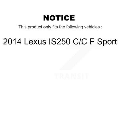 [Avant + Arrière] Kit de plaquette (céramique) de frein pour 2014 Lexus IS250 C F Sport KCX-100289