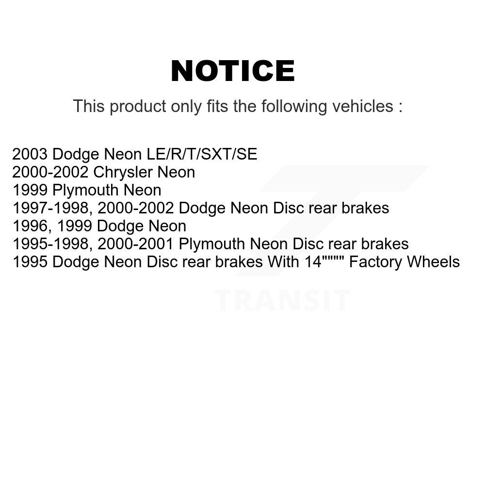 [Avant + Arrière] Kit de plaquette (céramique) de frein pour Chrysler Dodge Intrepid 300M Concorde LHS Neon Plymouth Eagle Vision New Yorker KCX-100292