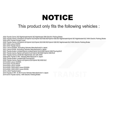 [Avant + Arrière] Kit de plaquette (céramique) de frein pour Toyota Camry RAV4 Lexus C-HR ES350 Avalon ES300h UX250h UX200 Venza ES250 Corolla Cross KCX-100327