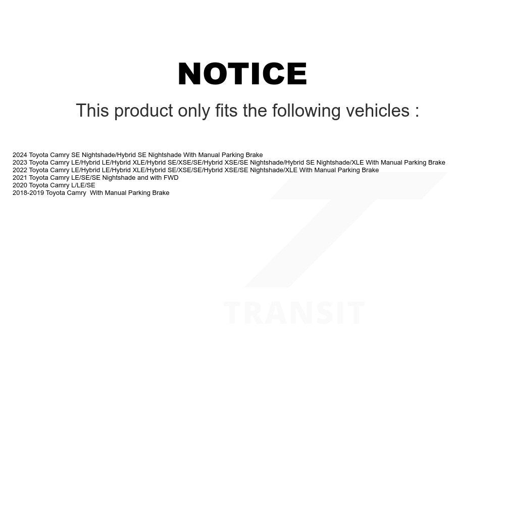 [Avant + Arrière] Kit de plaquette (céramique) de frein pour Toyota Camry KCX-100328