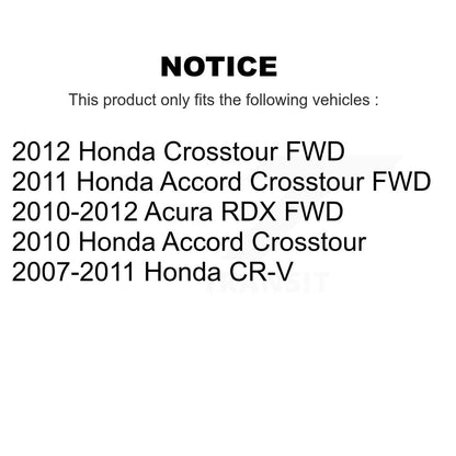 [Avant + Arrière] Kit de plaquette (céramique) de frein pour Honda CR-V Accord Crosstour Acura RDX KCX-100344