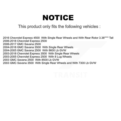[Avant + Arrière] Kit de plaquette (céramique) de frein pour Chevrolet Express 3500 2500 GMC Savana 4500 KCX-100352