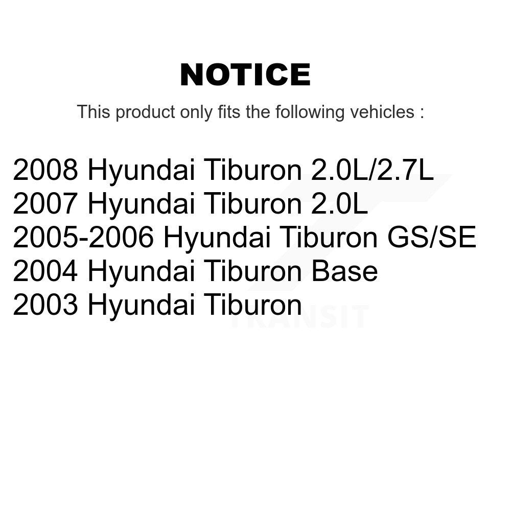 [Avant + Arrière] Kit de plaquette (céramique) de frein pour Hyundai Tiburon KCX-100363
