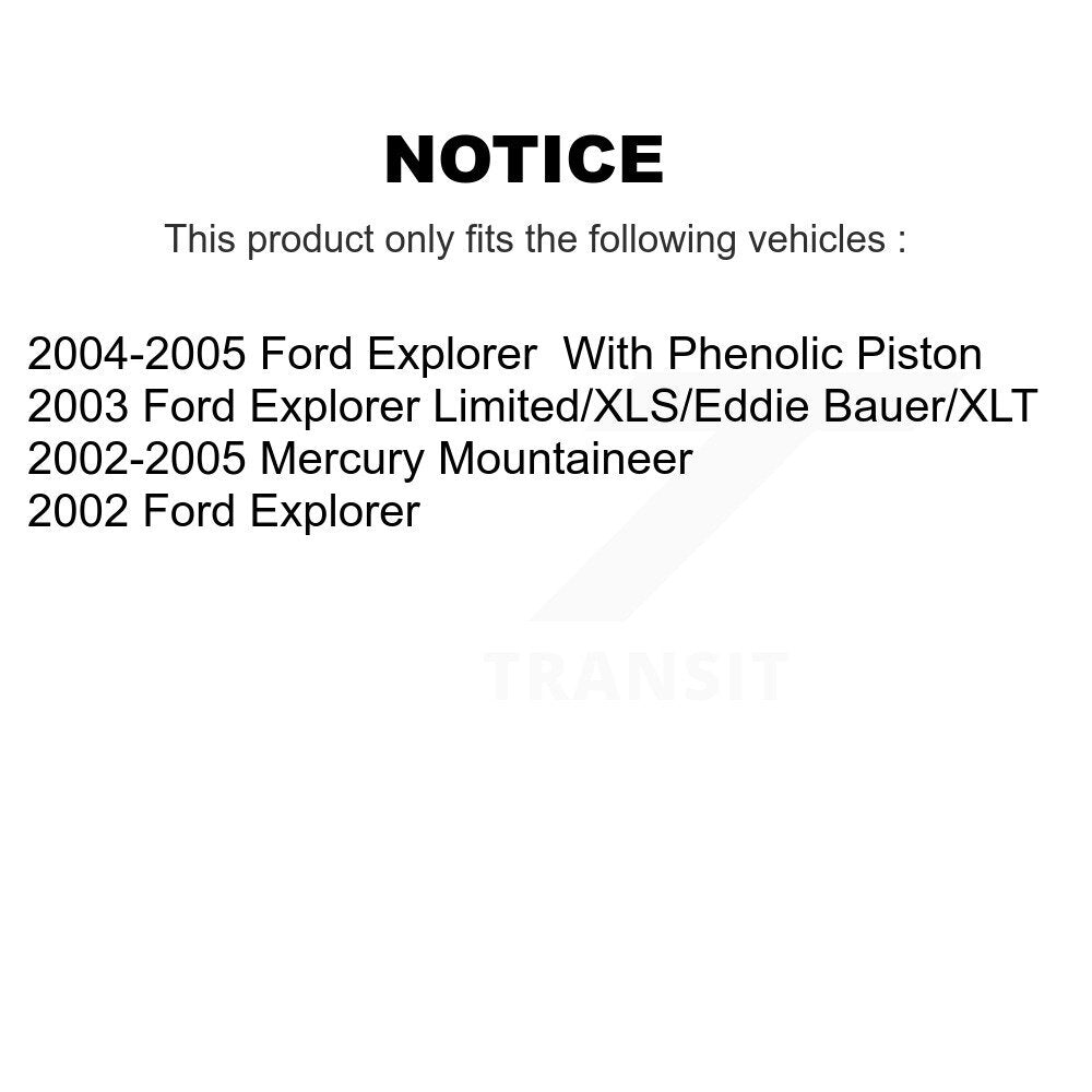 [Avant + Arrière] Kit de plaquette (céramique) de frein pour Ford Explorer Mercury Mountaineer KCX-100378