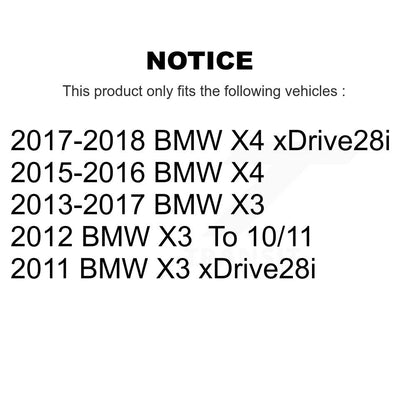[Avant + Arrière] Kit de plaquette (céramique) de frein pour BMW X3 X4 KCX-100391