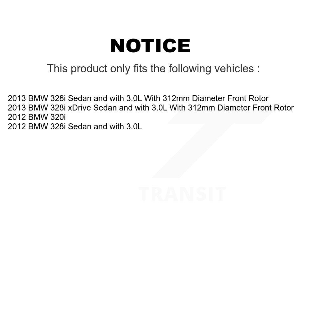 [Avant + Arrière] Kit de plaquette (céramique) de frein pour 2012 BMW 320i KCX-100393