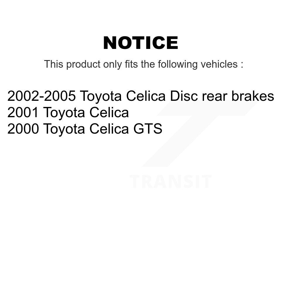 [Avant + Arrière] Kit de plaquette (céramique) de frein pour Toyota Celica KCX-100400