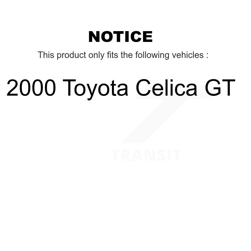 [Avant + Arrière] Kit de plaquette (céramique) de frein pour 2000 Toyota Celica GT KCX-100402
