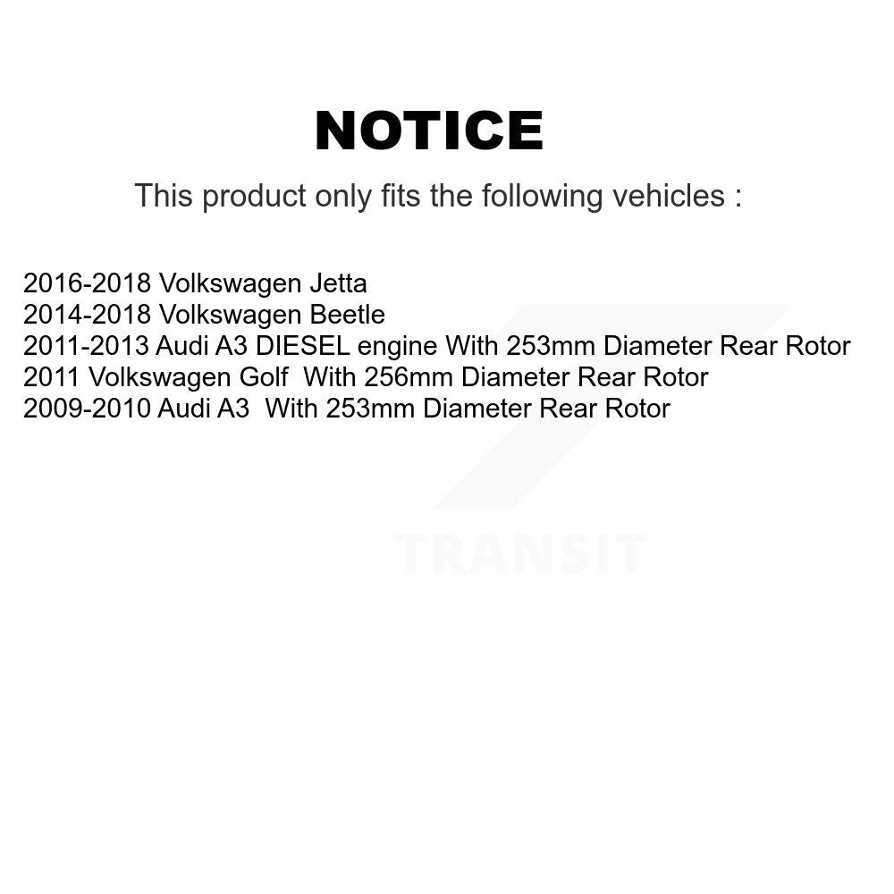 [Avant + Arrière] Kit de plaquette (céramique) de frein pour Volkswagen Jetta Beetle Audi A3 Golf KCX-100413