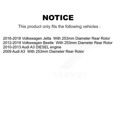 [Avant + Arrière] Kit de plaquette (céramique) de frein pour Volkswagen Jetta Beetle Audi A3 Golf KCX-100413