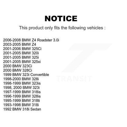 [Avant + Arrière] Kit de plaquette (céramique) de frein pour BMW 325i 325Ci Z4 323i 325xi 328i 323Ci 318ti 318i 328Ci 323is 328is 318is 320i KCX-100427