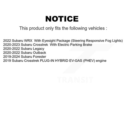 [Avant + Arrière] Kit de plaquette (céramique) de frein pour Subaru Forester Crosstrek Outback Legacy KCX-100453