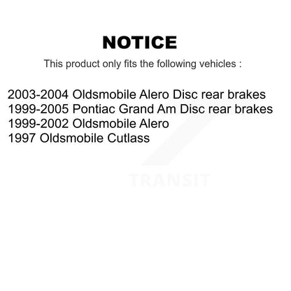 [Avant + Arrière] Kit de plaquette (céramique) de frein pour Pontiac Grand Am Oldsmobile Alero Cutlass KCX-100456