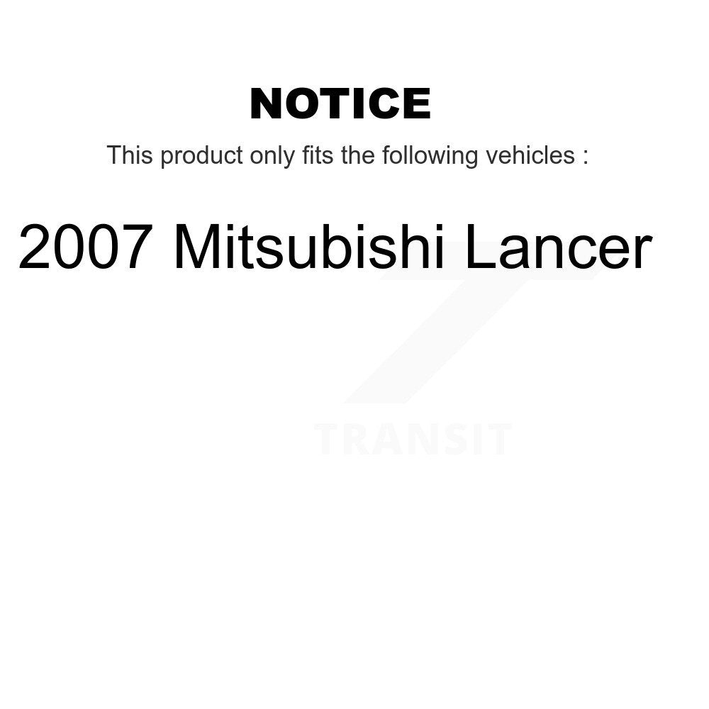 [Avant + Arrière] Kit de plaquette (céramique) de frein pour 2007 Mitsubishi Lancer KCX-100466