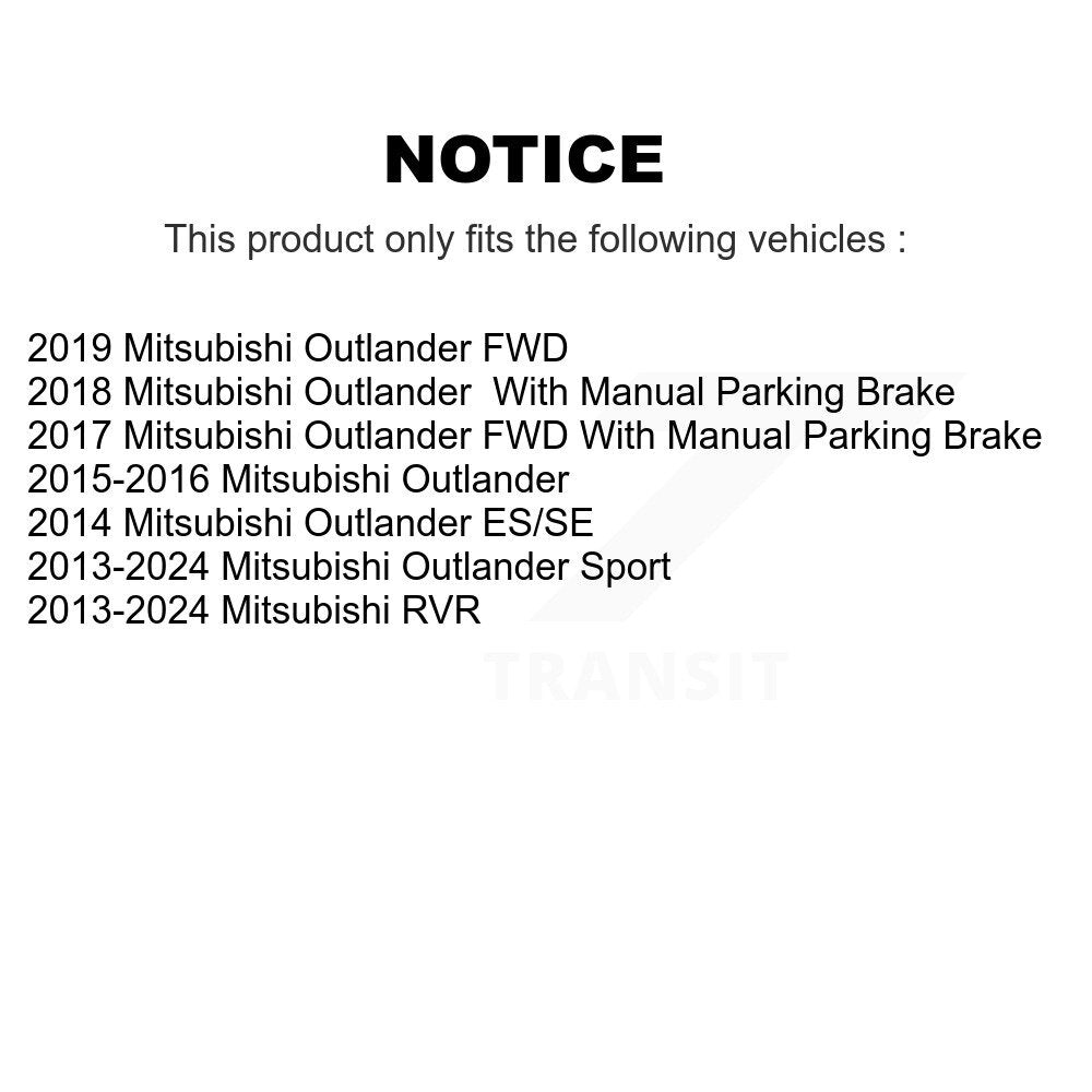 [Avant + Arrière] Kit de plaquette (céramique) de frein pour Mitsubishi Outlander Sport RVR KCX-100477