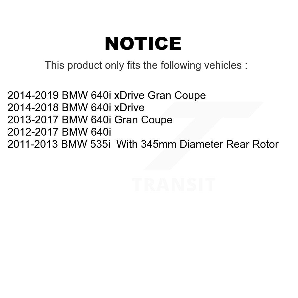 [Avant + Arrière] Kit de plaquette (céramique) de frein pour BMW 535i 640i Gran Coupe xDrive KCX-100502