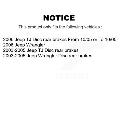 [Avant + Arrière] Kit de plaquette (céramique) de frein pour Jeep Wrangler TJ KCX-100511