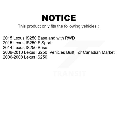 [Avant] Kit de disque (percé rainuré revêtu) de frein pour Lexus IS250 KD-100050