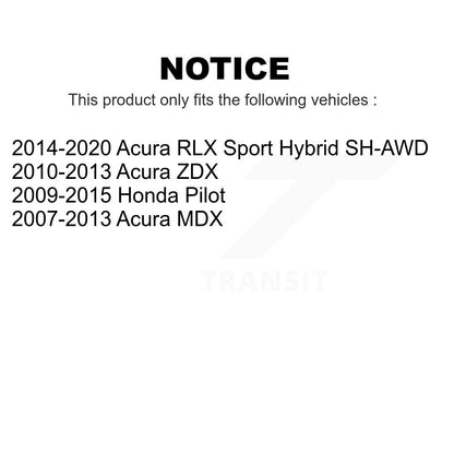 [Avant] Kit de disque (percé rainuré revêtu) de frein pour Honda Pilot Acura MDX RLX ZDX KD-100054