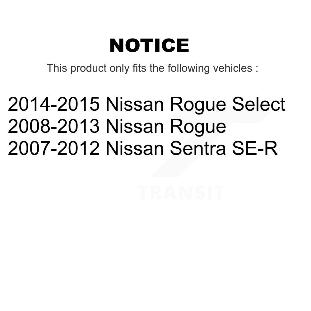 [Avant] Kit de disque (percé rainuré revêtu) de frein pour Nissan Rogue Sentra Select KD-100064